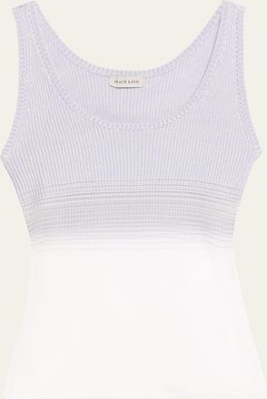 GRACE LING Evanescent Sheer Degrade Tank Top
