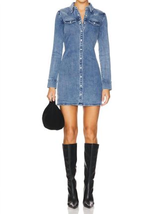 Amanda Uprichard Forrester Dress In Classic Wash