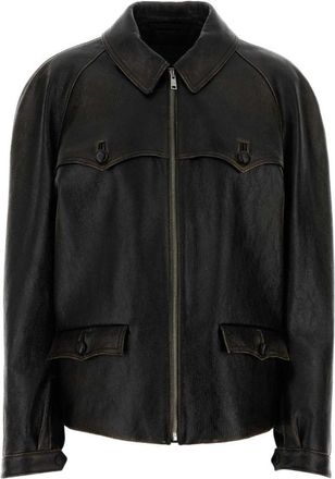 Prada Black Shirt Collar Jacket