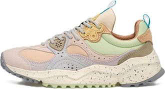 Flower Mountain Layered Pastel Sneakers with Textured Outsole
