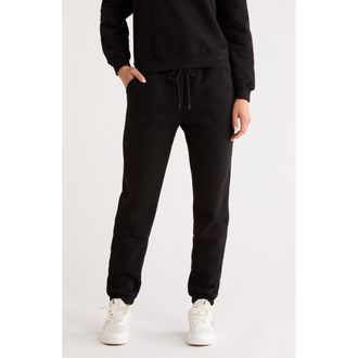 90 Degree by Reflex Varsity Vault Fleece Shorts in Black at Nordstrom Rack, Size X-Small