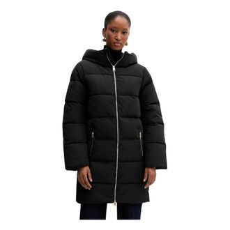 Silvian Heach Jassen, Dames, Zwart, XS, Leer, Ander Down Jacket