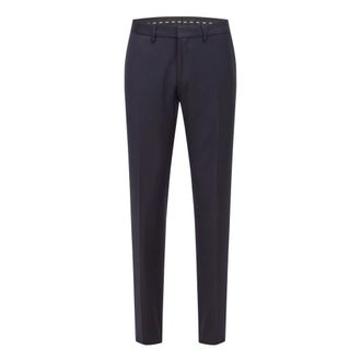 HUGO BOSS Broeken, Heren, Blauw, M, Elegante Kostuumbroek