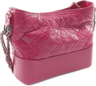 Chanel Hobo Bags - 2019 Medium Aged Calfskin Gabrielle Crossbody - Gr. unisize - in Rosa - für Damen