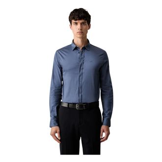 A|X Armani Exchange Camisa de corte ajustado - Shirts - Hombre - Azul - 2XL