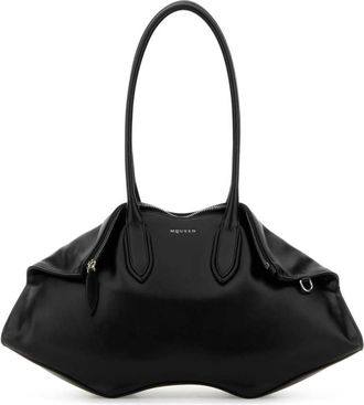 Alexander McQueen Black Manta Shoulder Bag