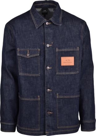 A|X Armani Exchange Denim Jacket - Heren - Spijkerjassen - Blauw - S - Denim - Jassen