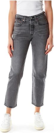 Levi's Cropped Jeans - Dames - Cropped Jeans - Grijs - W30 L32 - Katoen - Jeans