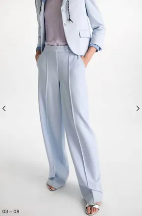 Dorothee Schumacher Emotional Essence Pants In Ice Sky