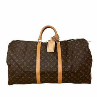 Louis Vuitton Vintage, unisex, Bruin, ONE Size, Pre-owned Canvas Weekendtas