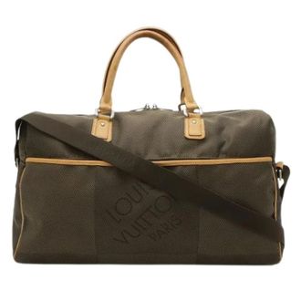 Louis Vuitton Pre-owned Albatros Damier Geant Boston Tas - Heren - Pre-owned - Groen - Maat: ONE Size Taf