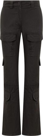 Givenchy Taps toelopende broek - Dames - Wijde Broeken - Zwart - S - Katoen - Broeken