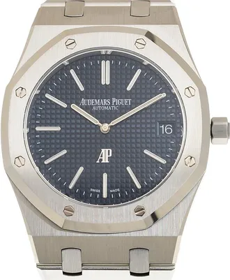 Audemars Piguet Royal Oak Jumbo Extra-Thin Automatic Blue Dial Mens Watch 16202ST.OO.1240ST.02