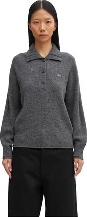 Lacoste Maglione a collo alto con mezza zip in maglia 3D - - Knitwear - Donna - Grigio - L