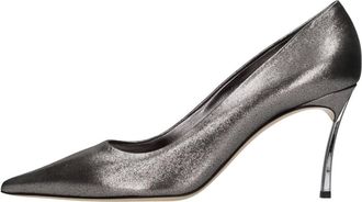 Casadei Superblade Leren Pump - Dames - Schoenen - Grijs - Maat: 40 EU Leer