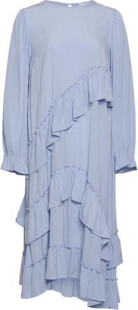 Noella Sierra Frill-jurk in lichtblauw