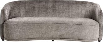 Beliani Sof&aacute; de 3 plazas 3 personas de tejido marr&oacute;n