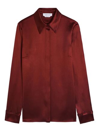 Gabriela Hearst Cruz long-sleeve shirt - Red