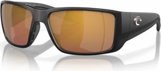 Costa Mens Blackfin Pro Polarized Sunglasses In Matte Black Gold Mirror 580G