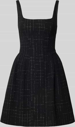 HUGO BOSS Schmales Etuikleid aus Baumwoll-Mix Modell KUMINAL-1 in Black, Gr&ouml;&szlig;e 34