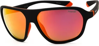 Polaroid PLD 2152/S 0RC2 OZ Black/Orange Grey Mirror
