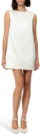 French Connection Jaxon Bow Detail Sleevelss Satin Minidress in Porcelain Cream at Nordstrom Rack, Size 6