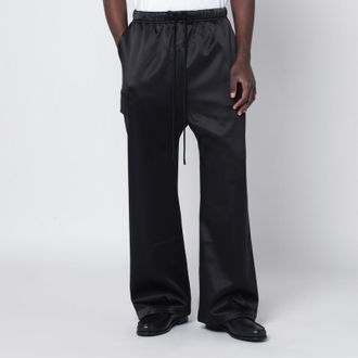 Fear of God Black satin cargo trousers