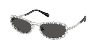 Swarovski SK7044 400187 Womens Sunglasses Silver Size 56