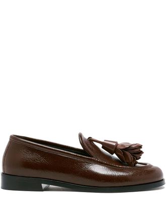 Proenza Schouler tassel leather loafers - women - Lambskin/CALFSKIN/CALFSKIN - 36 - Brown