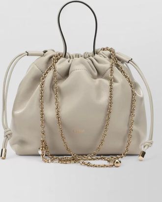 Chlo&eacute; icons small shoulder bag chain strap