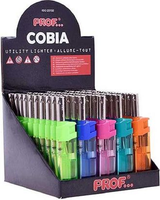 Trade Shop Trade Shop - Set 50 Pezzi Accendigas Accendi Gas A Fiamma Canna Corta Trasparente 40411555