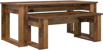 vidaXL Juego De Mesas De Centro 2 Uds. Madera Vieja 100 X 50 X 42 Cm Vidaxl