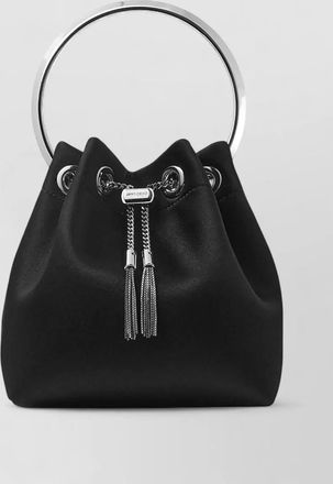 Jimmy Choo London bon bon satin bucket bag