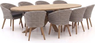 Intenso Furniture Intenso Tropea/ROUGH-Y Ellips 280cm dining tuinset 9-delig