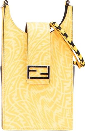 Fendi Pre-owned Vertical Phone Pouch - - Pre-owned - Donna - Giallo - ONE SIZE