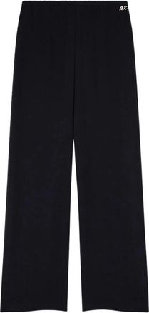 A|X Armani Exchange Pantaloni in twill - Dames - Straight fit broeken - Zwart - XS - Polyester - Broeken