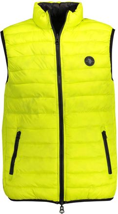 U.S.Polo Association Mens Packable Puffer Vest Slim Fit - Lime Green Nylon - Size EU 50 (Mens)