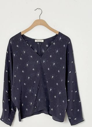 Masscob Womens Lluvia Long Sleeve Top In Nocturna