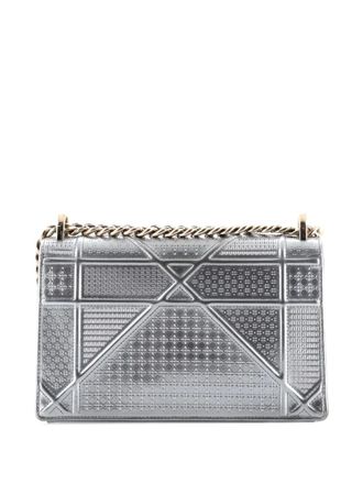 Dior Diorama Flap Bag Cannage Embossed Calfskin Small shoulder bag - Zilver