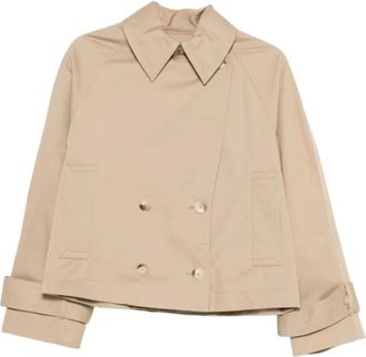 Joseph Zago Coat - Dames - Zomerjassen - Beige - M - Katoen - Jassen