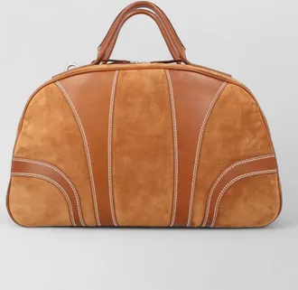 Dries Van Noten leather duffle bag