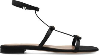 Gianvito Rossi Malou Slides - Dames - Sandalen - Zwart - 37 EU - Leer - Schoenen