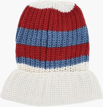 Dsquared2 Striped Lightweight Cotton Beanie size Unica