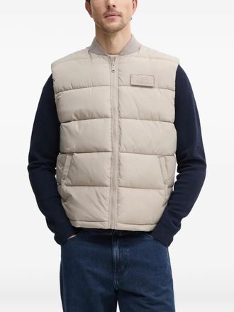 Alpha Industries logo-detail quilted gilet - Neutrals