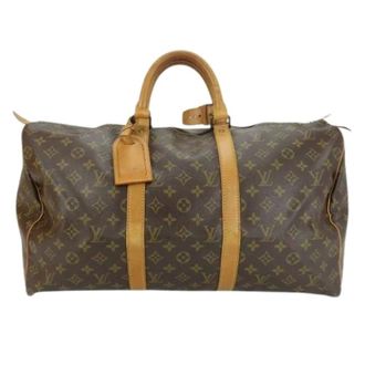 Louis Vuitton Vintage Weekend Bags, unisex, Brown, ONE SIZE, Pre-owned Canvas Weekend Bag
