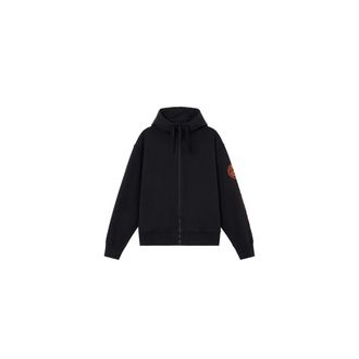 Stone Island Hoodies & sweatvesten, Heren, Zwart, S, Katoen, Brushed Cotton Fleece