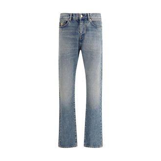 Versace Mens Bootcut Denim Jeans - Light Blue Cotton - Size 33 (Waist)