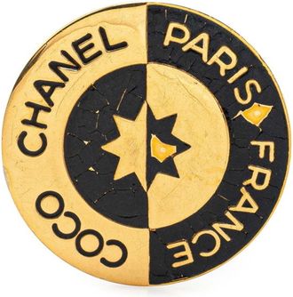 Chanel gold gold Plating Brooch (Pre-Owned)