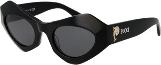 Emilio Pucci Black Plastic Womens Sunglasses