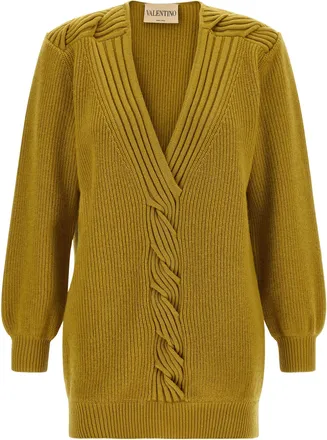 Valentino Garavani Multicolor Virgin Wool Womens Cardigan